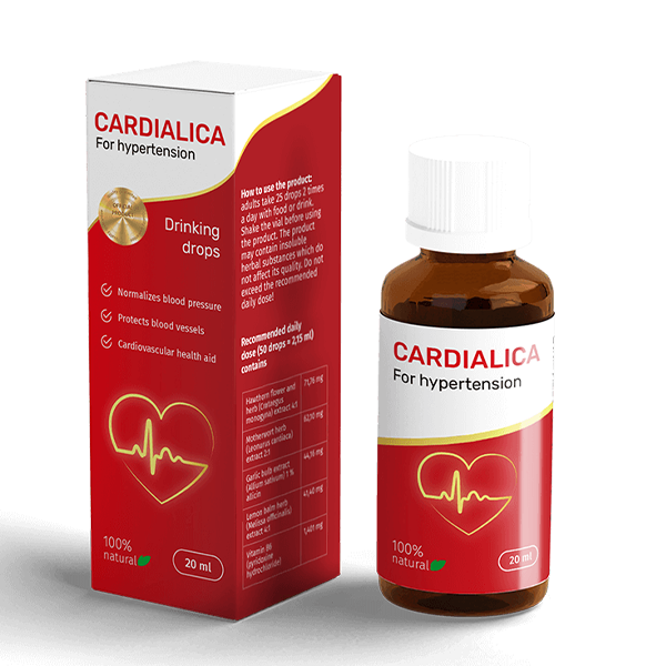 Cardilica е решение на биологична основа, което намалява високото кръвно налягане и е подходящо както за мъже, така и за жени. Опитайте сега!