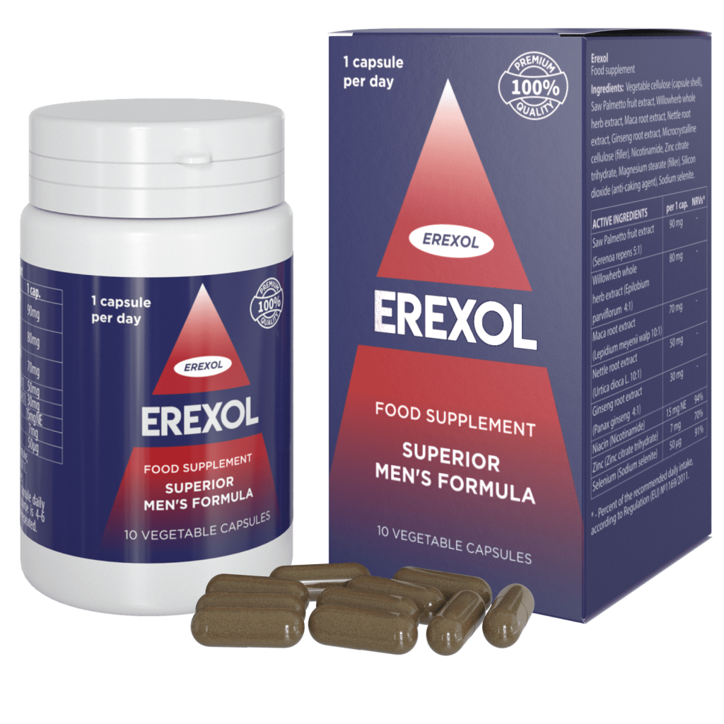 Erexol капсули - цена, мнения, съставки, форум, къде да купя, производител - България